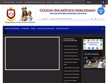 Tablet Screenshot of colegioeucaristicosanmartin.com